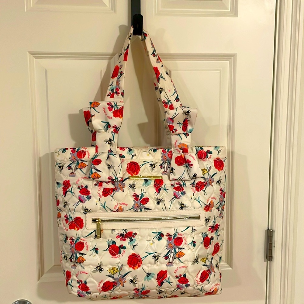 Betsey Johnson floral tote bag